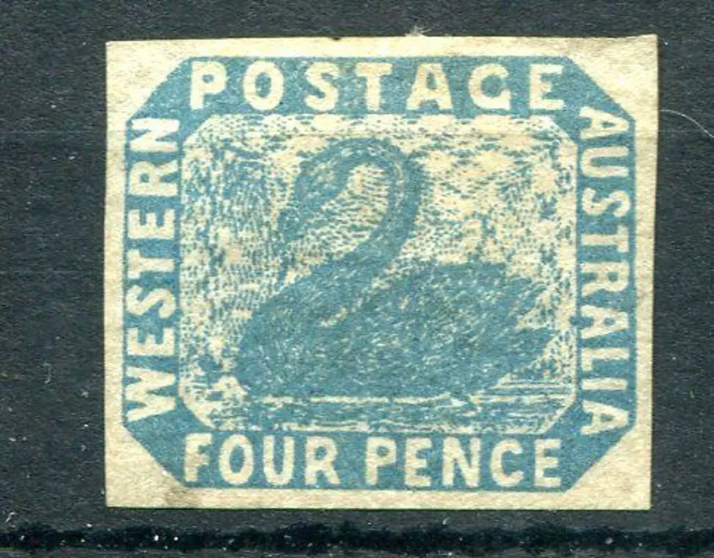 1854 4d blue with large even margins. Mint without ... Image 1++