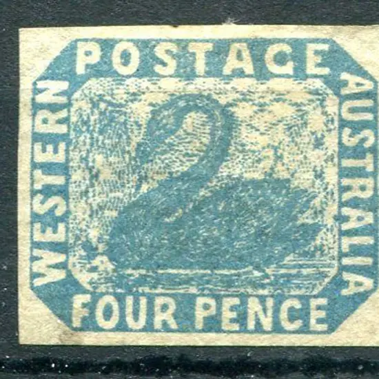 1854 4d blue with large even margins. Mint without ...