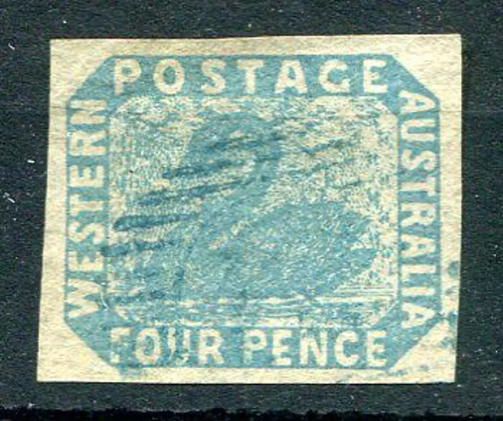 1854 4d blue with broad margins all round. Very ... Image 1++