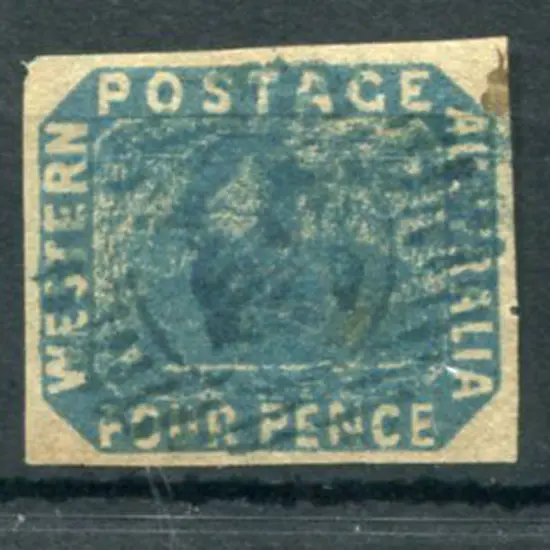 1854 4d deep dull blue. Fine used by BN "13" ...