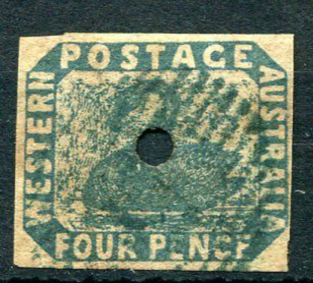 1855 4d slate blue with small commissariat ... Image 1++