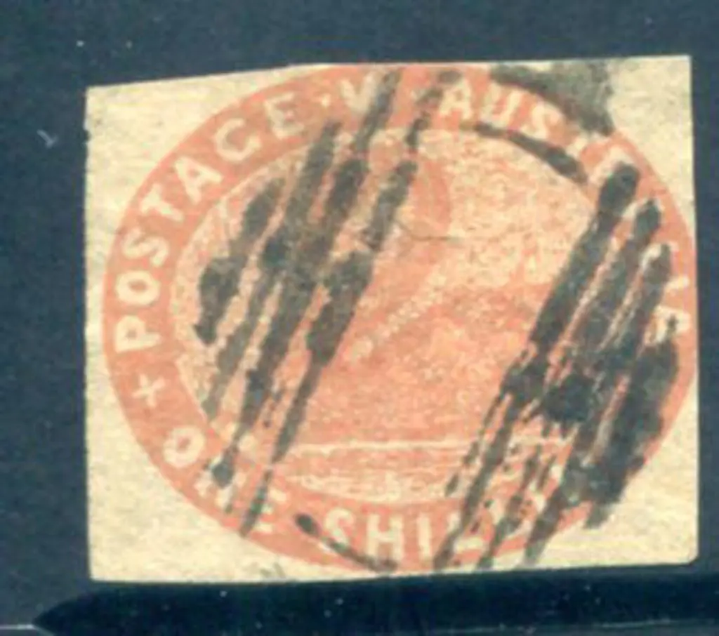1854 1/- orange-brown (scarcer than the ... Image 1++