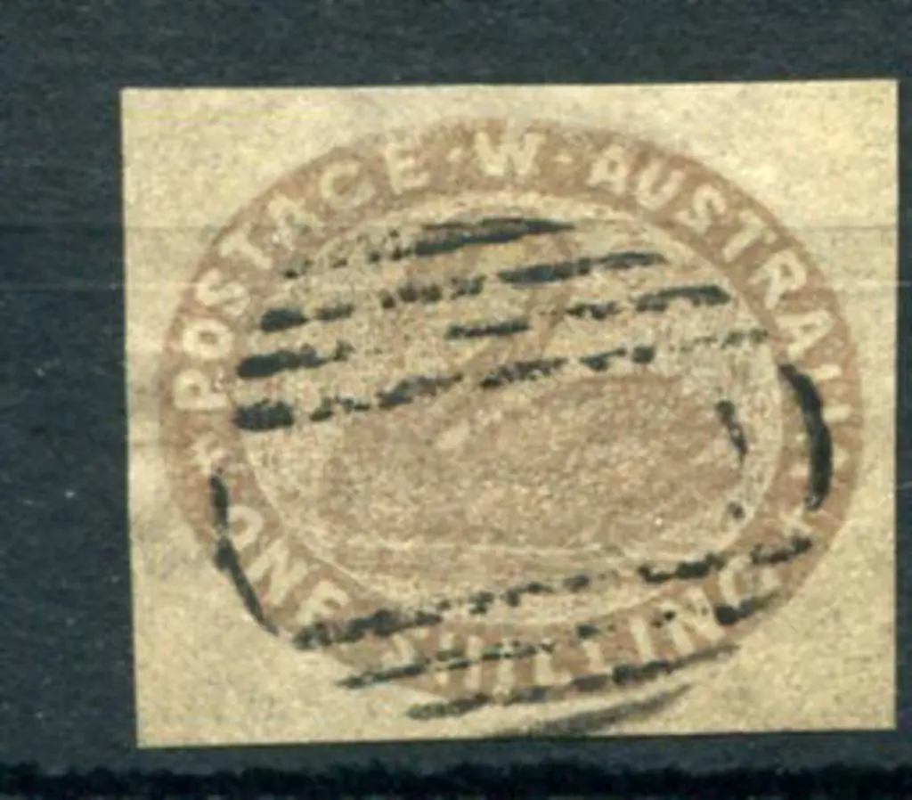 1854 1/- grey-brown with 4 large margins & fine ... Image 1++