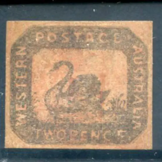 1857 2d brown-black/red Hillman with lightly ...