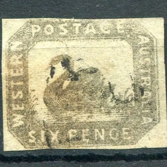 1857 6d golden bronze with close to large margins. ...