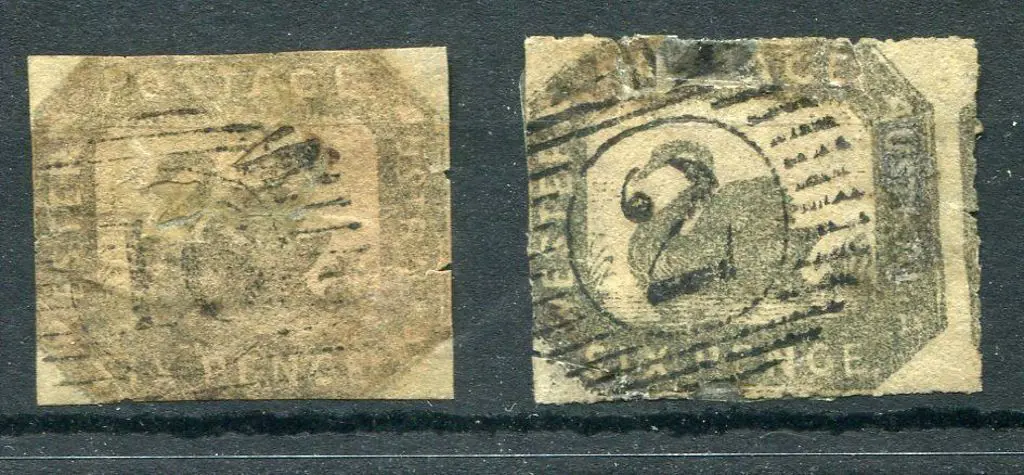 1857 6d golden bronze used with 15 bar "16" York ... Image 1++