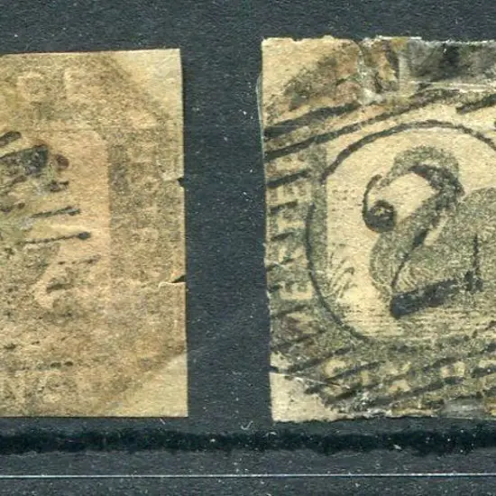 1857 6d golden bronze used with 15 bar "16" York ...