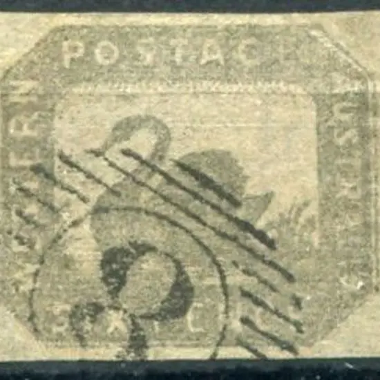 1857 6d black-bronze Hillman. Fine used with crisp ...