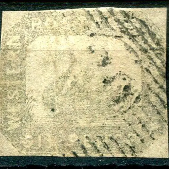 1859 6d grey-black with close but clear margins. ...