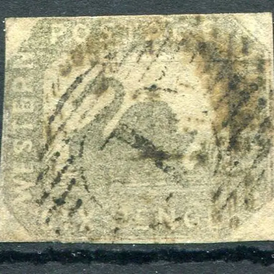 1859 6d grey-black with close to touching margins. ...