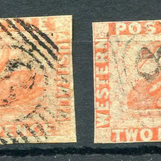 1860 2d orange in both shades with pale orange ...