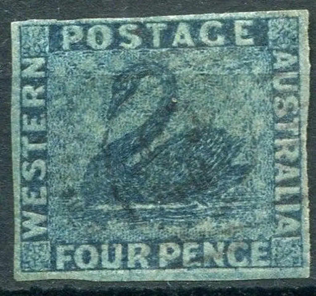 1864 4d blue with complete clear even margins. ... Image 1++