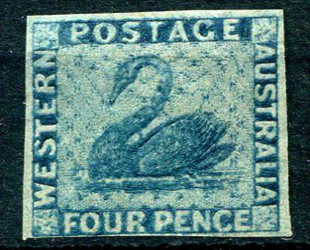 1864 4d blue with upright wmk. Very close to very ... Image 1++