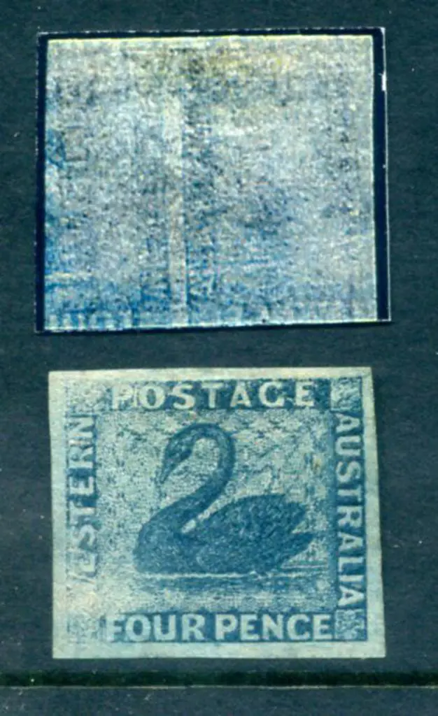 1864 4d blue, wmk sideways with offset on reverse. ... Image 1++