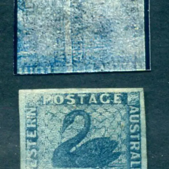 1864 4d blue, wmk sideways with offset on reverse. ...
