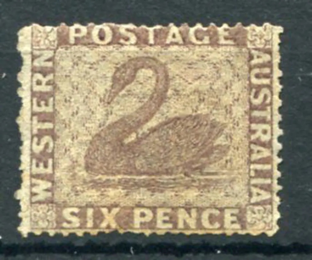 1861 6d purple-brown intermediate perf. 14-16 ... Image 1++