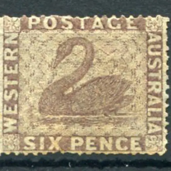 1861 6d purple-brown intermediate perf. 14-16 ...
