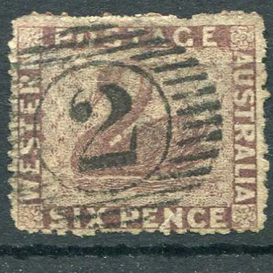 1861 6d brown-purple intermediate perf. 14-16. F/U ...