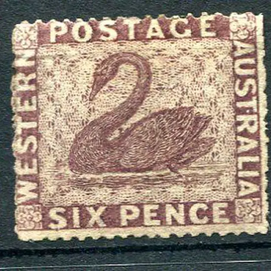 1861 6d purple-brown, intermediate perf. 14-16. ...