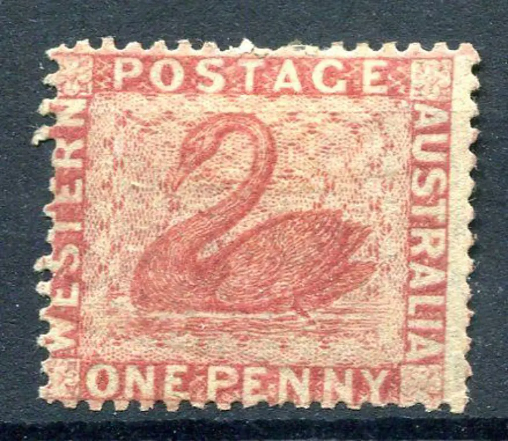 1861 1d rose. MH with o.g. Good colour & ... Image 1++