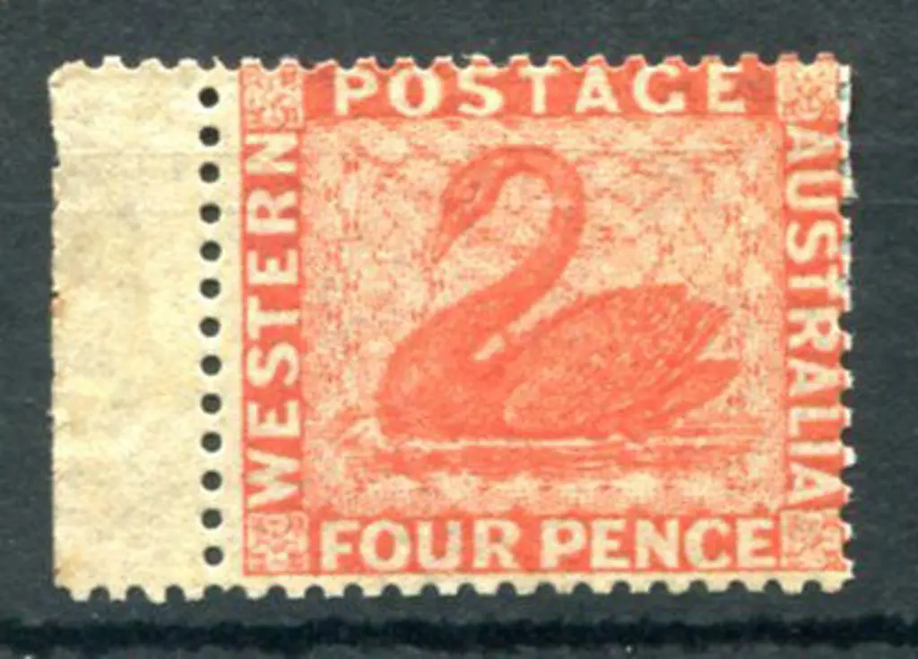 1861 4d vermilion, perf 14 at Somerset House. ... Image 1++