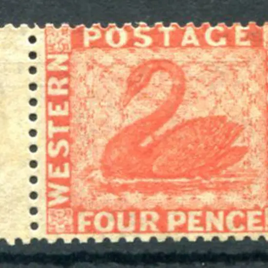 1861 4d vermilion, perf 14 at Somerset House. ...
