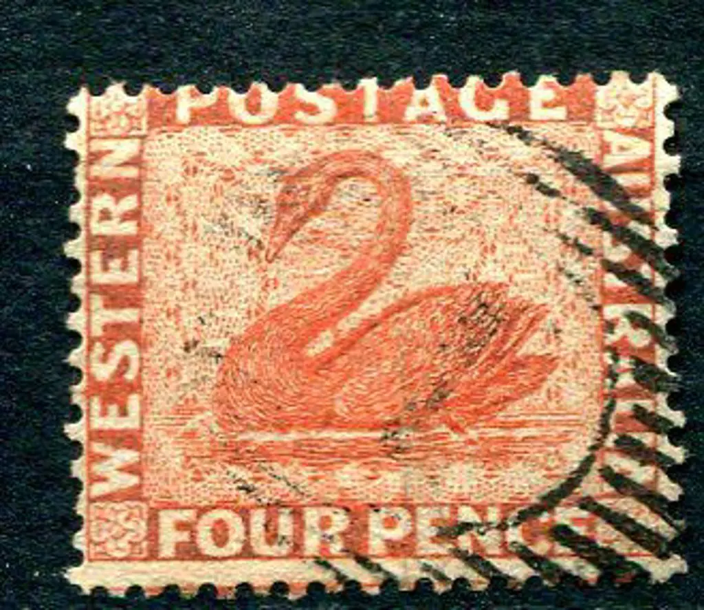 1861 4d vermilion. Fine used with light BN"1" ... Image 1++