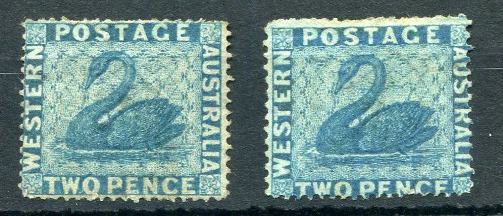 1861 2d blue, perf 14-16 clean cut in 2 shades. ... Image 1++