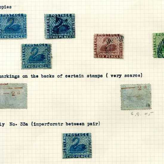 1861 2d blue, perf 14-16 clean cut x 6 , 2 with ...