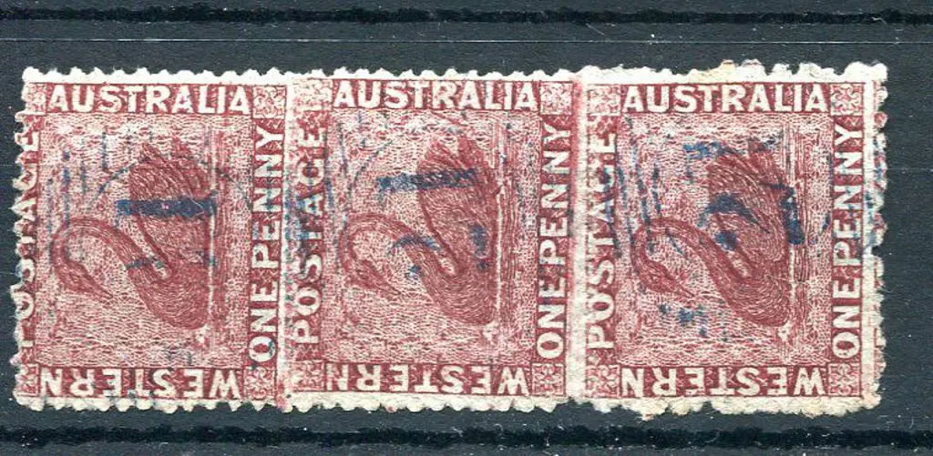 1863 1d carmine-rose, no wmk, perf. 13 vertical ... Image 1++