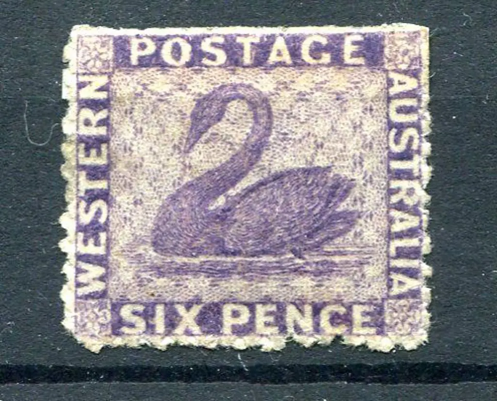 1864 6d deep lilac, no wmk, Perf. 13. Top perfs ... Image 1++