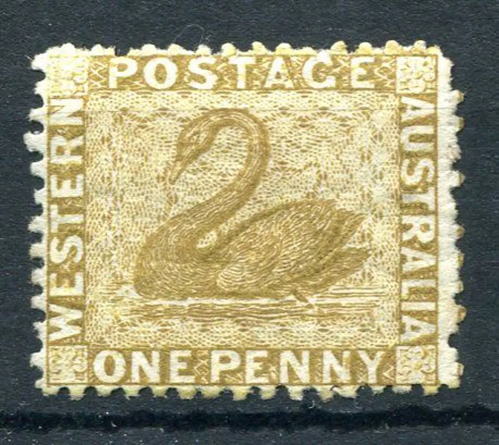 1865 1d bistre. MLH. SG 52, Cat. £90 Image 1++