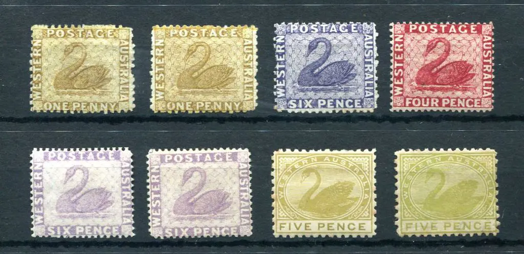 1864/79 1d bistre MNG & MH (SG 52), 6d violet MH ... Image 1++