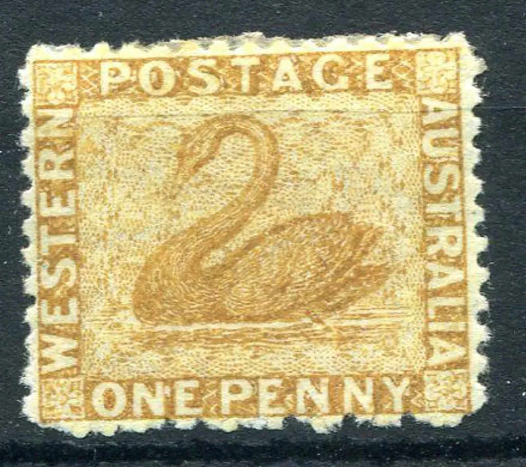 1874 1d yellow-ochre. Fine MLH. SG 53, Cat. £95 Image 1++