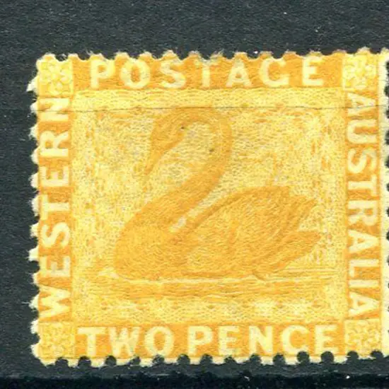 1865 2d chrome-yellow. MH. SG 54, Cat. £100