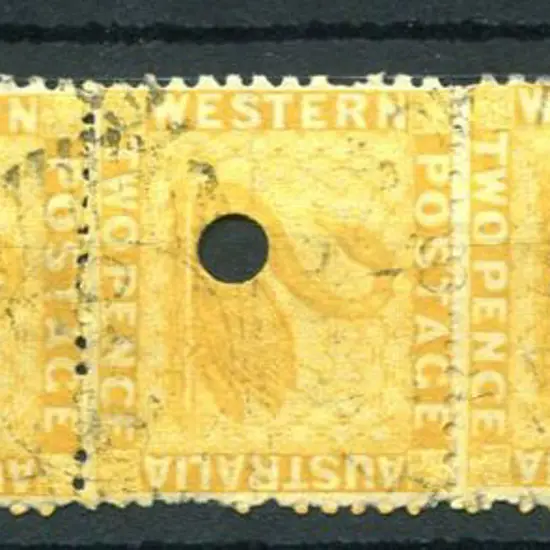 1874 2d chrome-yellow vertical strip of 5 with ...