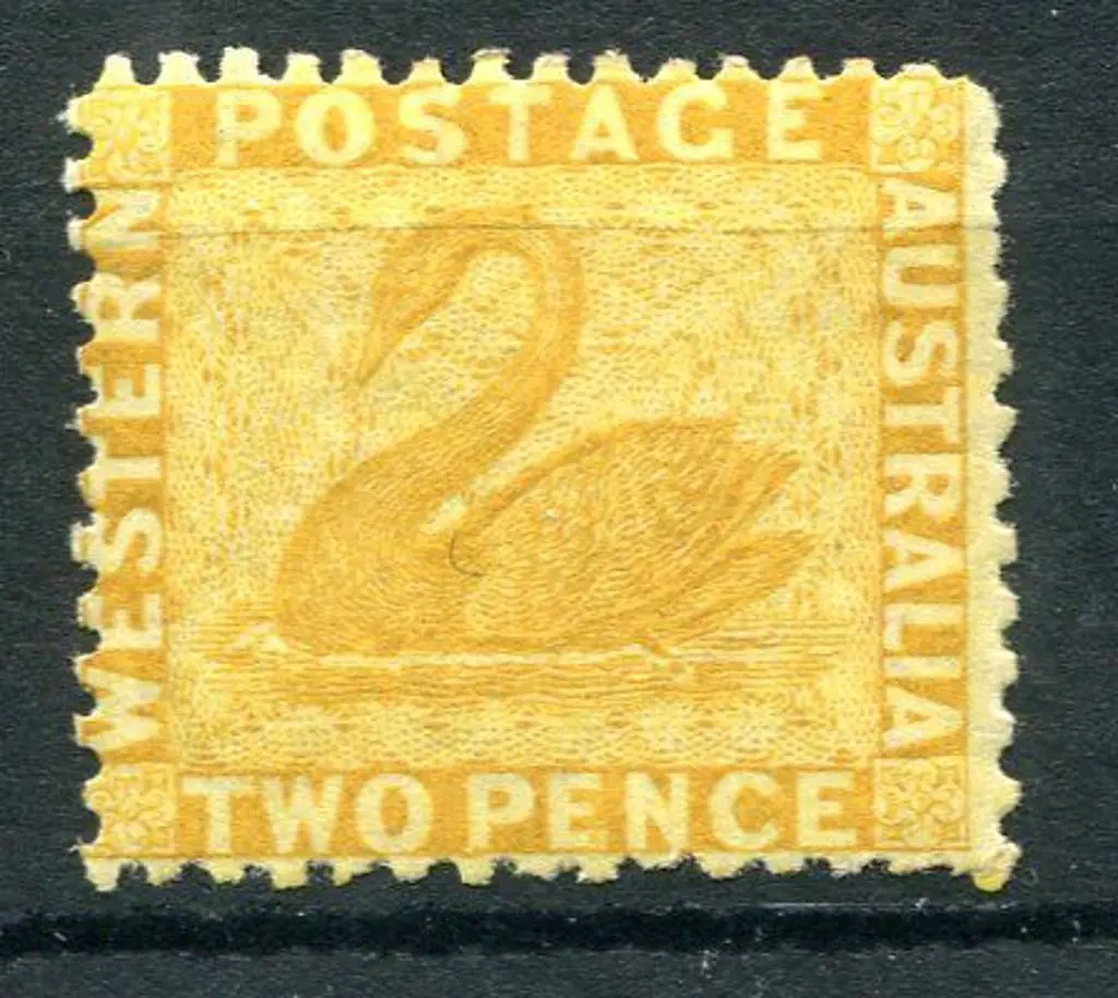 1864 2d yellow. Fresh MLH. SG 55, Cat. £110 Image 1++