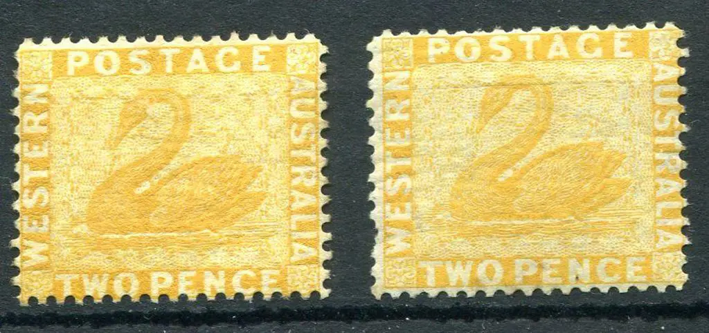 1876 2d chrome-yellow with sideways wmk, MNG plus ... Image 1++