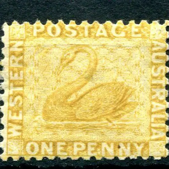 1883 1d yellow-ochre. MLH. SG 82, Cat. £110