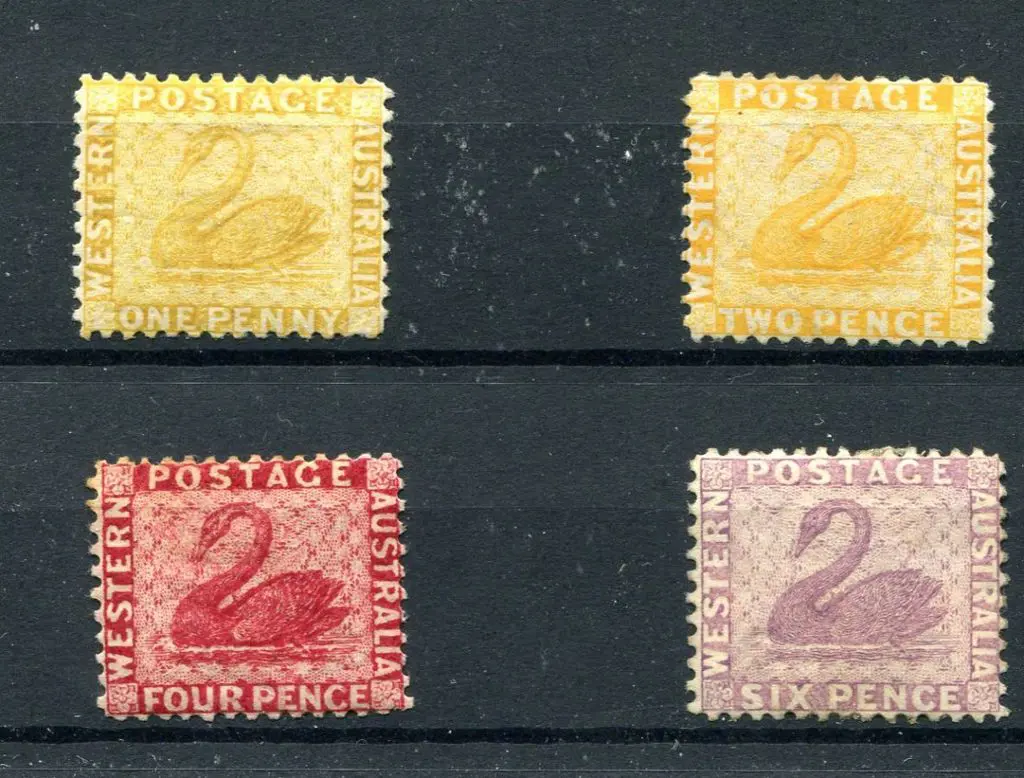 1883 1d yellow-ochre MLH (SG 82), 2d chrome-yellow ... Image 1++
