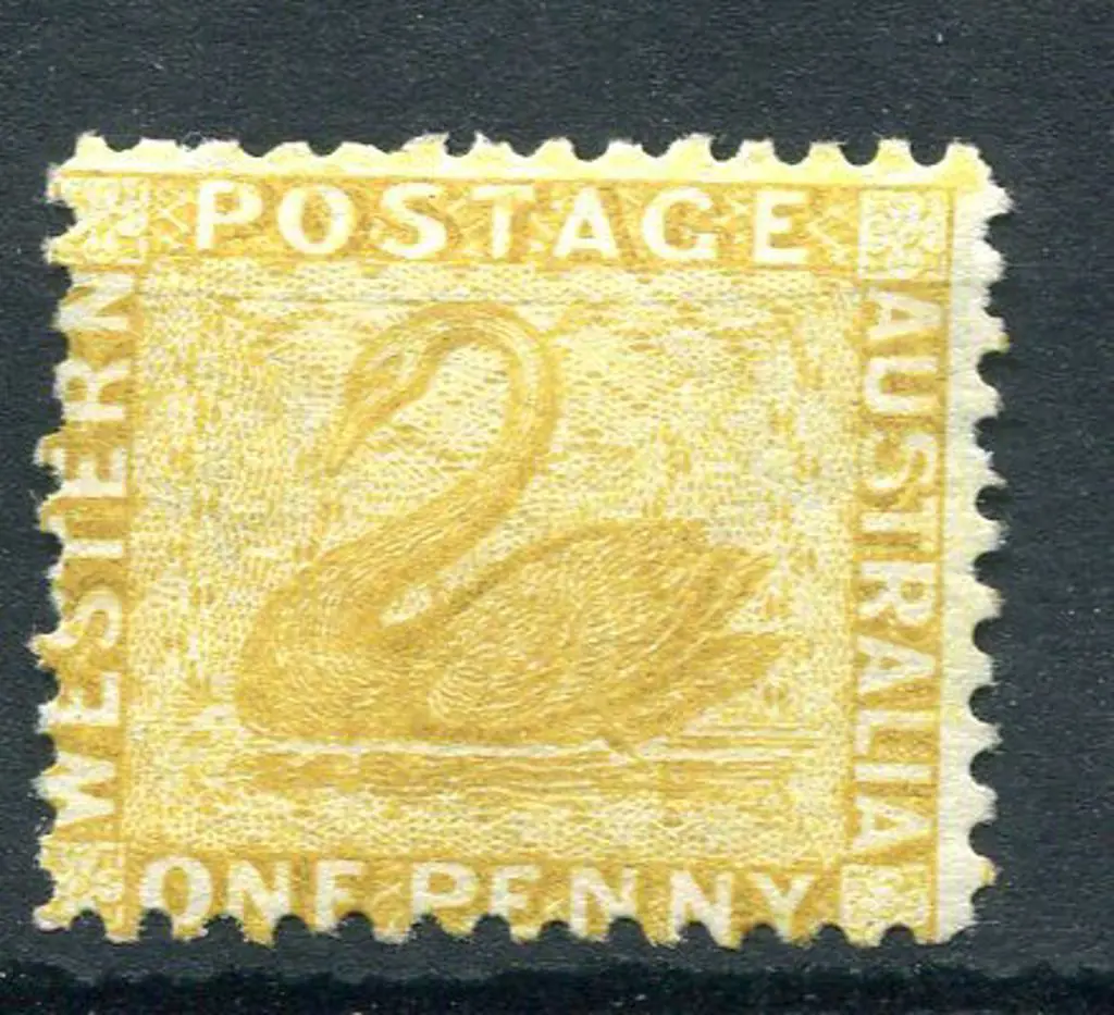 1883 1d yellow-ochre with Crown to right of CA ... Image 1++