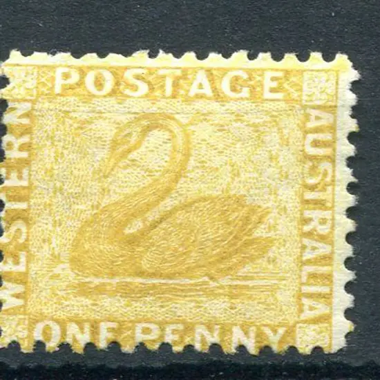 1883 1d yellow-ochre with Crown to right of CA ...