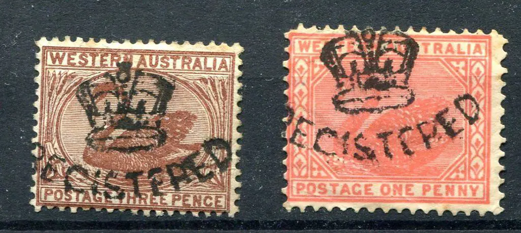 1895 3d red-brown, Crown/CA wmk, perf. 14 (SG 87) ... Image 1++