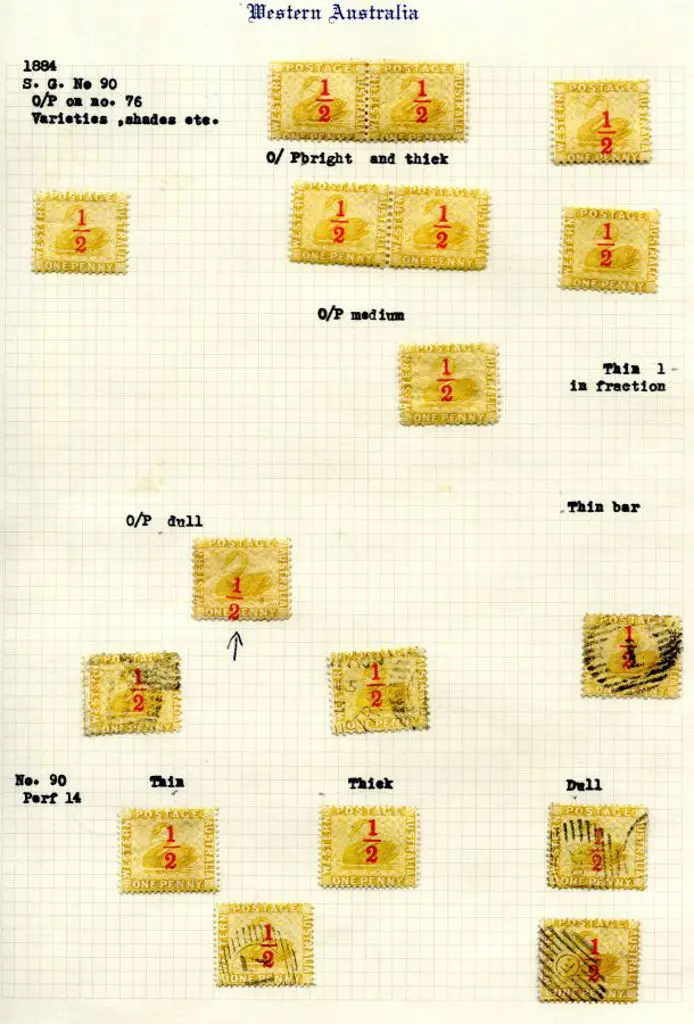 1884 "½" surcharge in red on 1d yellow-ochre in ... Image 1++
