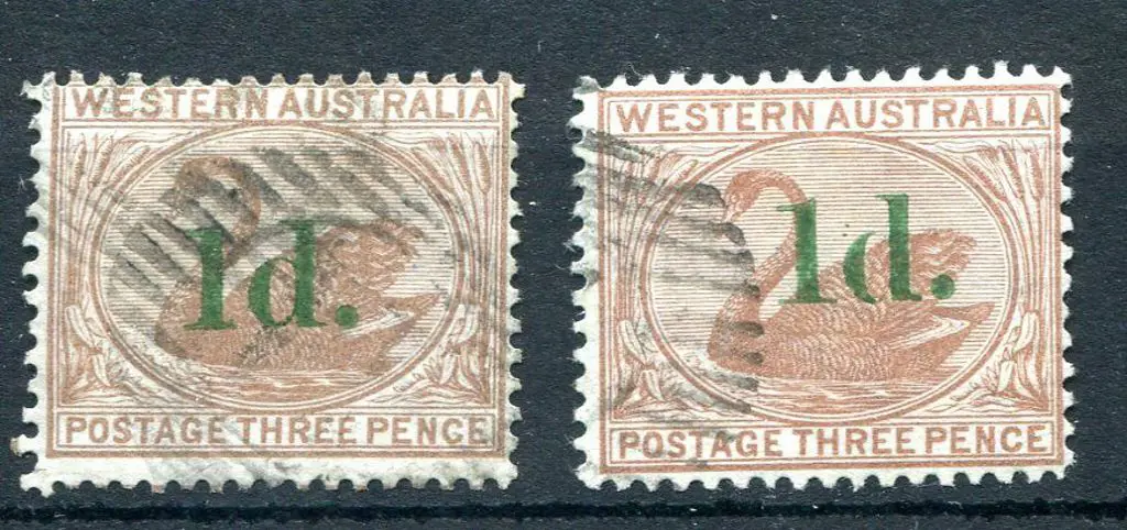 1885 1d on 3d pale brown & 1d on 3d cinnamon. Both ... Image 1++
