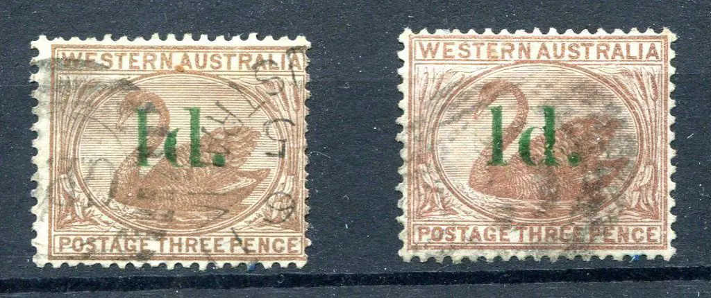 1885 "1d" surcharge in green on 3d pale brown with ... Image 1++