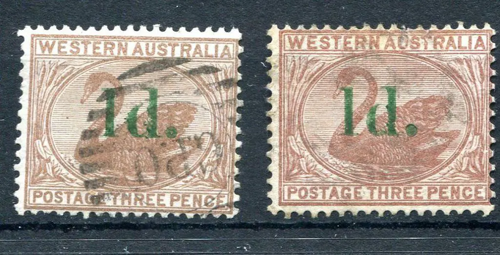 1885 1d on 3d pale brown & 3d cinnamon both with ... Image 1++