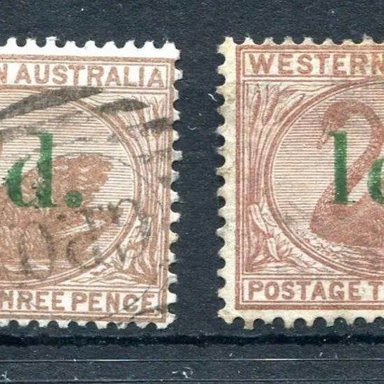 1885 1d on 3d pale brown & 3d cinnamon both with ...