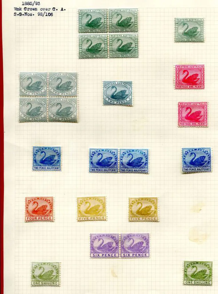 1885/93 CR/CA wmk, perf 14 range with ½d ... Image 1++