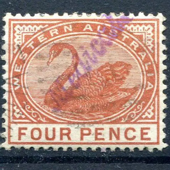 1890 4d chestnut, CR/CA wmk, perf. 14 with ...